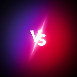 versus logo vs letters for sports and fight vector image