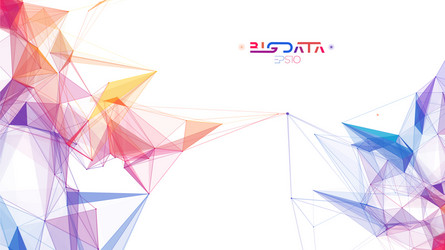 big data analytics blockchain technology vector image