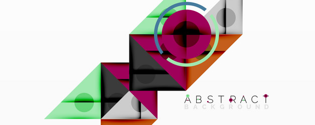 geometric abstract design with layered triangles vector image