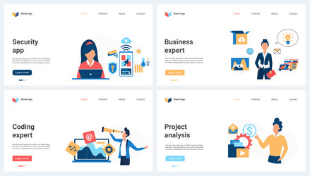 expert analysis of digital projects coding vector image
