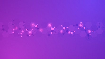 abstract background molecular structures vector image