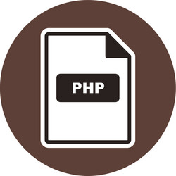 php icon vector image
