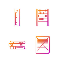Set line exam paper with incorrect answers survey vector