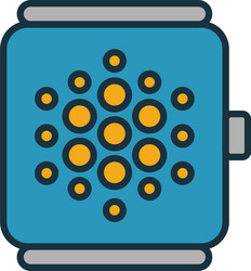 smart watch icon simple element from vector image