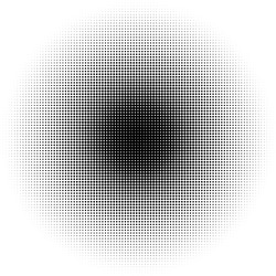 circle halftone pattern texture monochrome vector image
