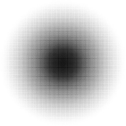 Circle halftone pattern texture monochrome vector