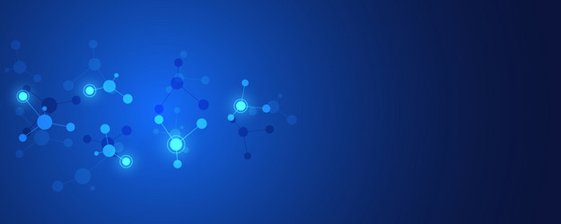 Abstract background molecular structures vector