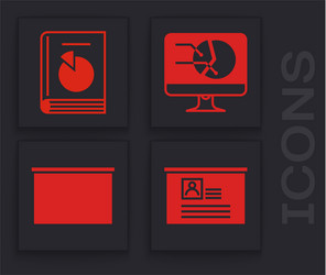 set board with resume user manual computer vector image