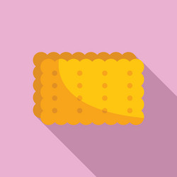 square cracker showing with holes on top vector image