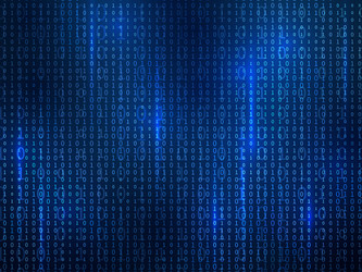 Binary code computer matrix falling digits vector