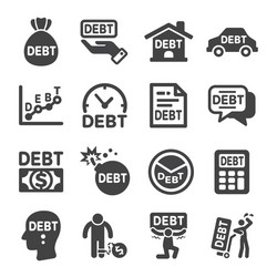 Loan and debt Royalty Free Vector Image - VectorStock