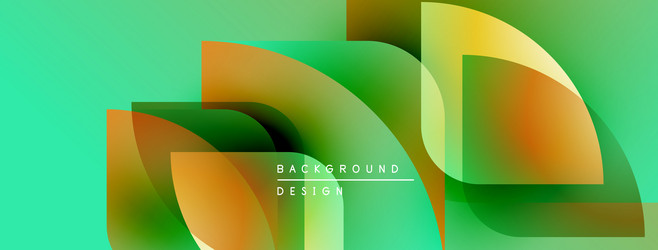 abstract design features overlapping rounded vector image