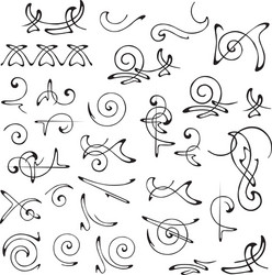 set of patterns for design vector image