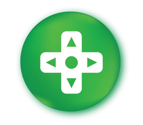 game controller button vector image