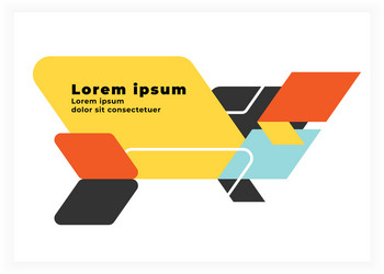 geometric abstract background with copy space vector image