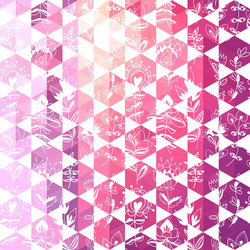 pattern geometric with triangle and hexagon vector