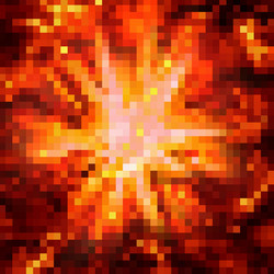Explode flash cartoon explosion star burst Vector Image