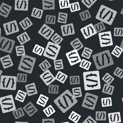 Grey programming language syntax icon isolated vector