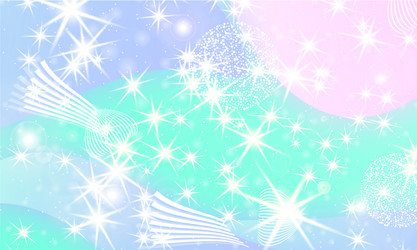 fairy background unicorn pattern vector image