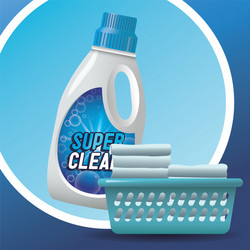 laundry soap advertising product vector