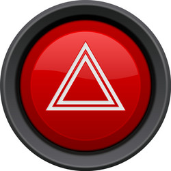 Red Warning Button - Car Dashboard Element vector