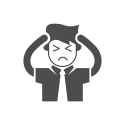 Financial trouble icon vector