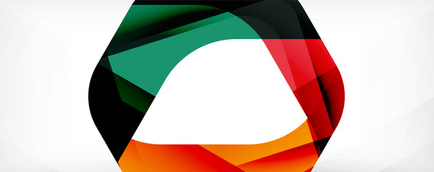 minimal abstract background - color overlapping vector image