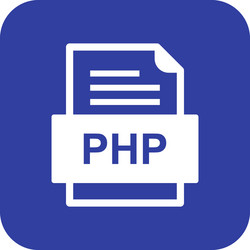 php file document icon vector