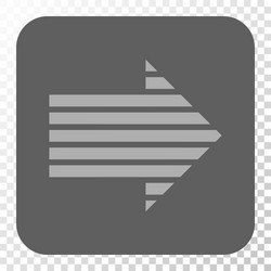 stripe arrow right rounded square button vector image