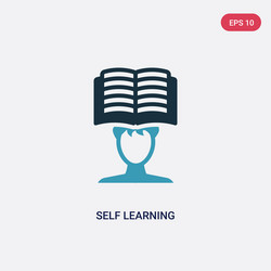 Two color self learning icon from other concept vector