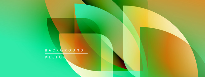 abstract fluid shapes overlap creating vibrant vector image