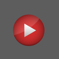 red play button vector