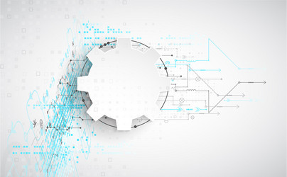 Abstract technological background structure vector