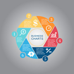 Business diagram circle Royalty Free Vector Image