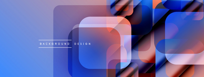 abstract geometric shapes overlap creating vector image