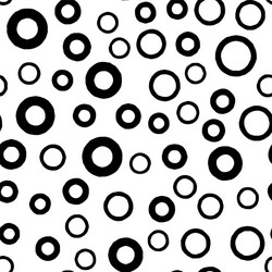 Heart shape seamless pattern black and white Vector Image