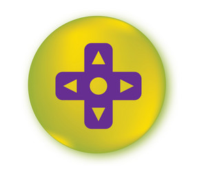 Game controller button vector