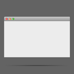 Blank computer screen empty window vector