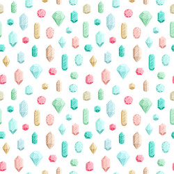 Crystals pattern Royalty Free Vector Image - VectorStock