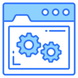web setting icon for graphic and design vector image