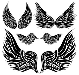 Wing Silhouette Vector Image