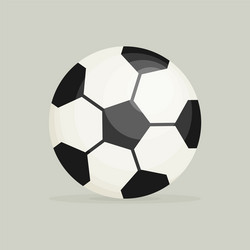 Soccer goal flat icon on background Royalty Free Vector