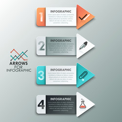 Modern infographics options banner vector