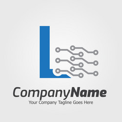 Programming code and technology logo template vector
