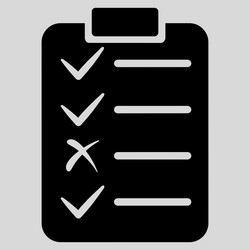 task list icon from commerce set vector image