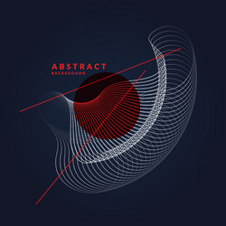 abstract background with dynamic waves vector image