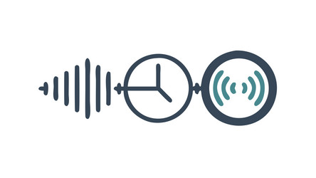 audio signal processing sound analysis filtering vector image