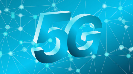 global mobile system 5g network 3d vector image
