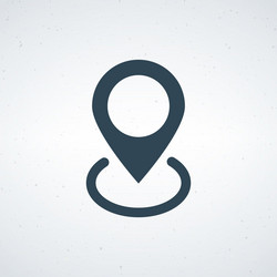 map pin location indicator black and white simple vector image