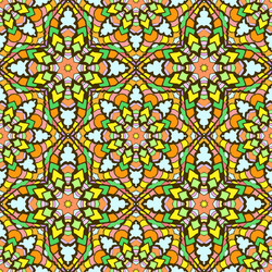 seamless pattern from abstract elements vector image